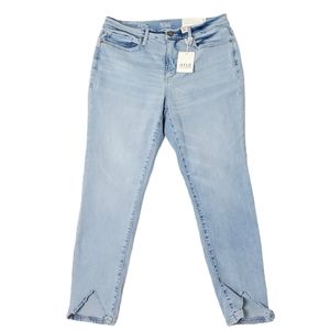 High Rise Skinny Ankle Frayed Denim Jeans 8 NEW a.n.a
